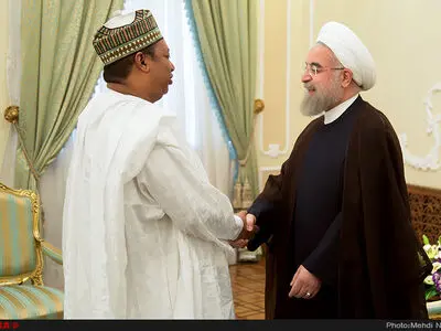 دیدار دبیر کل اوپک با حسن روحانی رئیس جمهور کشورمان