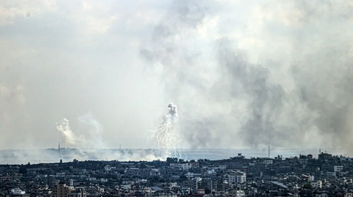 حمله رژیم صهیونیستی به غزه با بمب فسفری