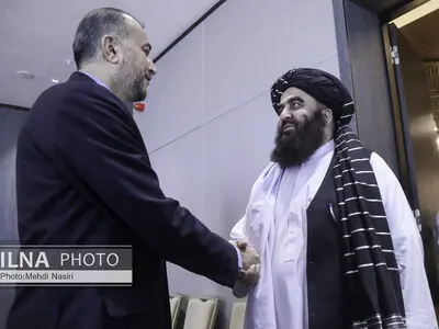 دیدار امیرخان متقی با امیرعبداللهیان در سمرقند 