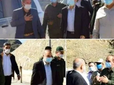 اللواء سلامی یزور الحدود الشمالیة الغربیة ویعطی التعلیمات اللازمة لتعزیز الأمن
