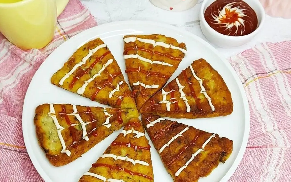 طرز تهیه پیتزا سیب زمینی بدون فر