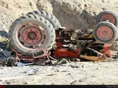 مرگ راننده تراکتور بر اثر حادثه کار 