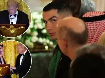 کریستیانو در ضیافت شام ترامپ و بن‌سلمان حضور یافت