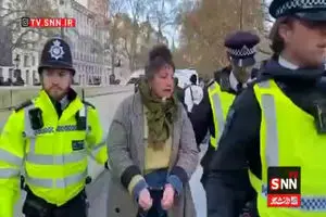 صحبت‌های یک معترض در لندن پس از بازداشت در جریان تظاهرات + فیلم