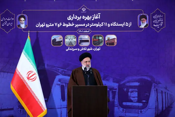 Iranian president inaugurates major subway projects in Tehran