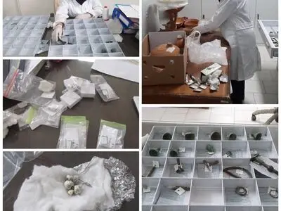 سامان‌دهی آثار فلزی مکشوفه محوطه باستانی مرسین مهدیشهر