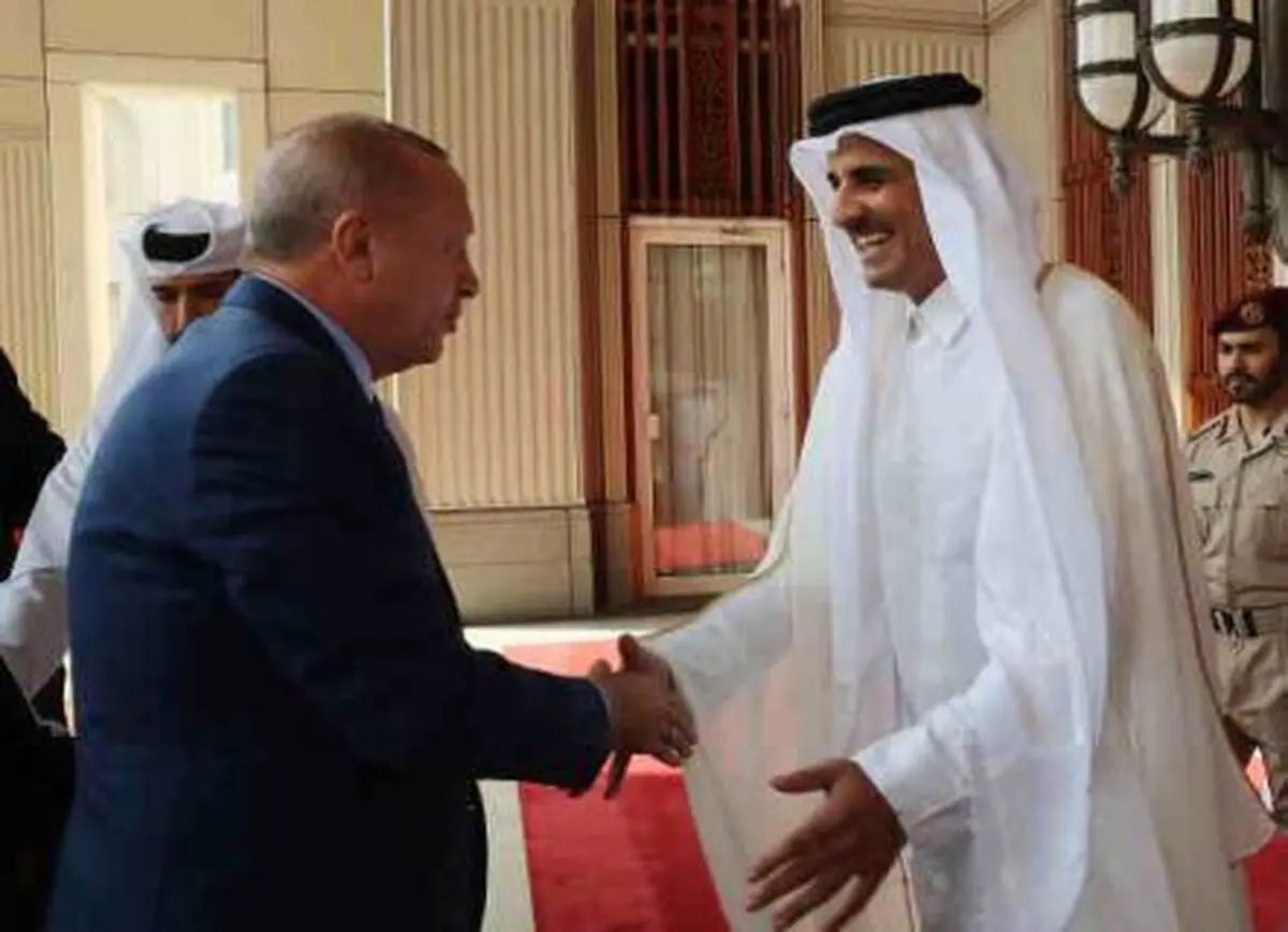 أمیر قطر یستقبل أردوغان فی أول رحلة لبلد عربی منذ بدء العملیة العسکریة ضد الأکراد فی سوریا