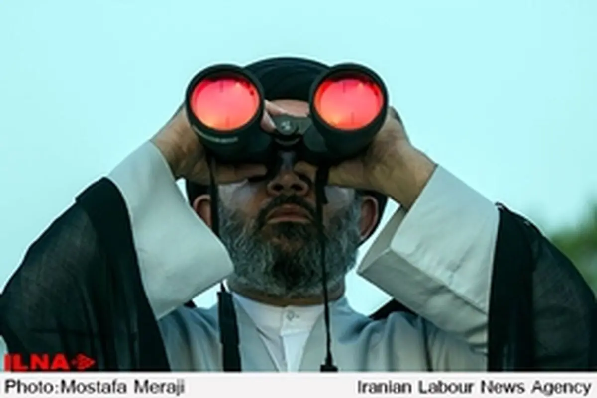 گزارش تصویری استهلال ماه شوال در غروب روز سی ام ماه رمضان در قم