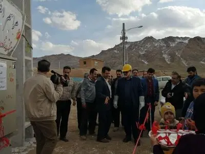 افتتاح پروژه برق رسانی به روستای یک لنگ اشتهارد