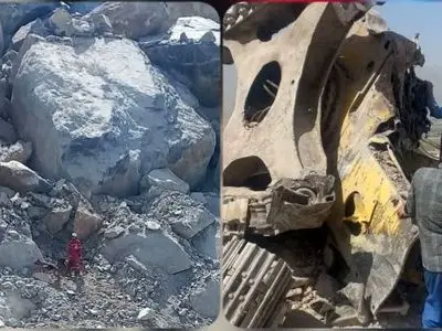 آخرین وضعیت در معدن شازند؛ پیدا شدن لاشه بیل مکانیکی بدون راننده