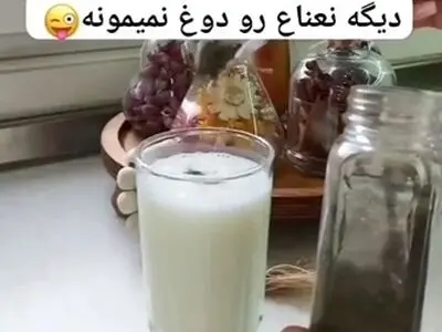 با این روش دیگر نعنا روی دوغ نمی ماند + فیلم