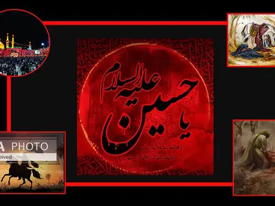 از «تشنگی لب فرات» تا «شهادت مسیحِ عاشورا» روی بوم‌ عاشقان حسین (ع)+آثار