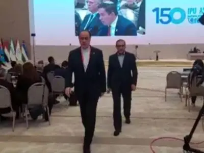 خروج هیئت پارلمانی ایران در اعتراض به سخنرانی نماینده رژیم صهیونیستی در ازبکستان