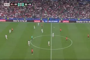 ویدئو: تکل زیبای حردانی مانع گلزنی ترزگه شد
