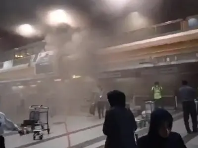 گرفتار شدن حجاج در آتش‌سوزی فرودگاه پاکستان + فیلم