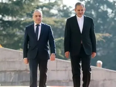 إستقبال رئیس الوزراء السوری من قبل نائب الرئیس الایرانی