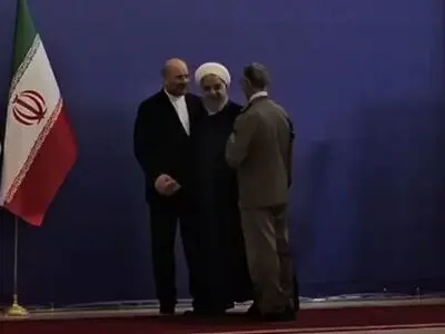 ورود حسن روحانی به صحن مجلس شورای اسلامی

