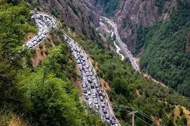 ترافیک در محورهای مازندران سنگین است