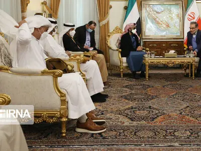 شمخانی یستقبل مستشار الامن القومی الاماراتی طحنون بن زاید 