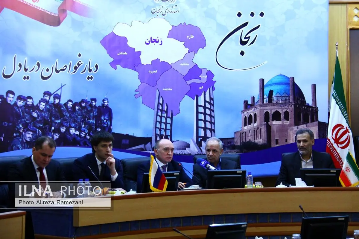 هیئت تجاری علمی استان چلیابینسک روسیه با استاندار زنجان دیدار کرد
