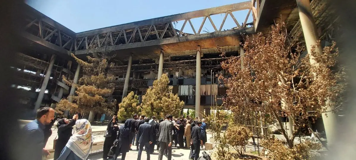 بازدید سخنگوی دولت از ساختمان شیشهای صدا و سیما