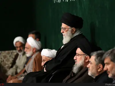 سومین شب مراسم عزاداری حضرت فاطمه (س) در حضور رهبر انقلاب برگزار شد