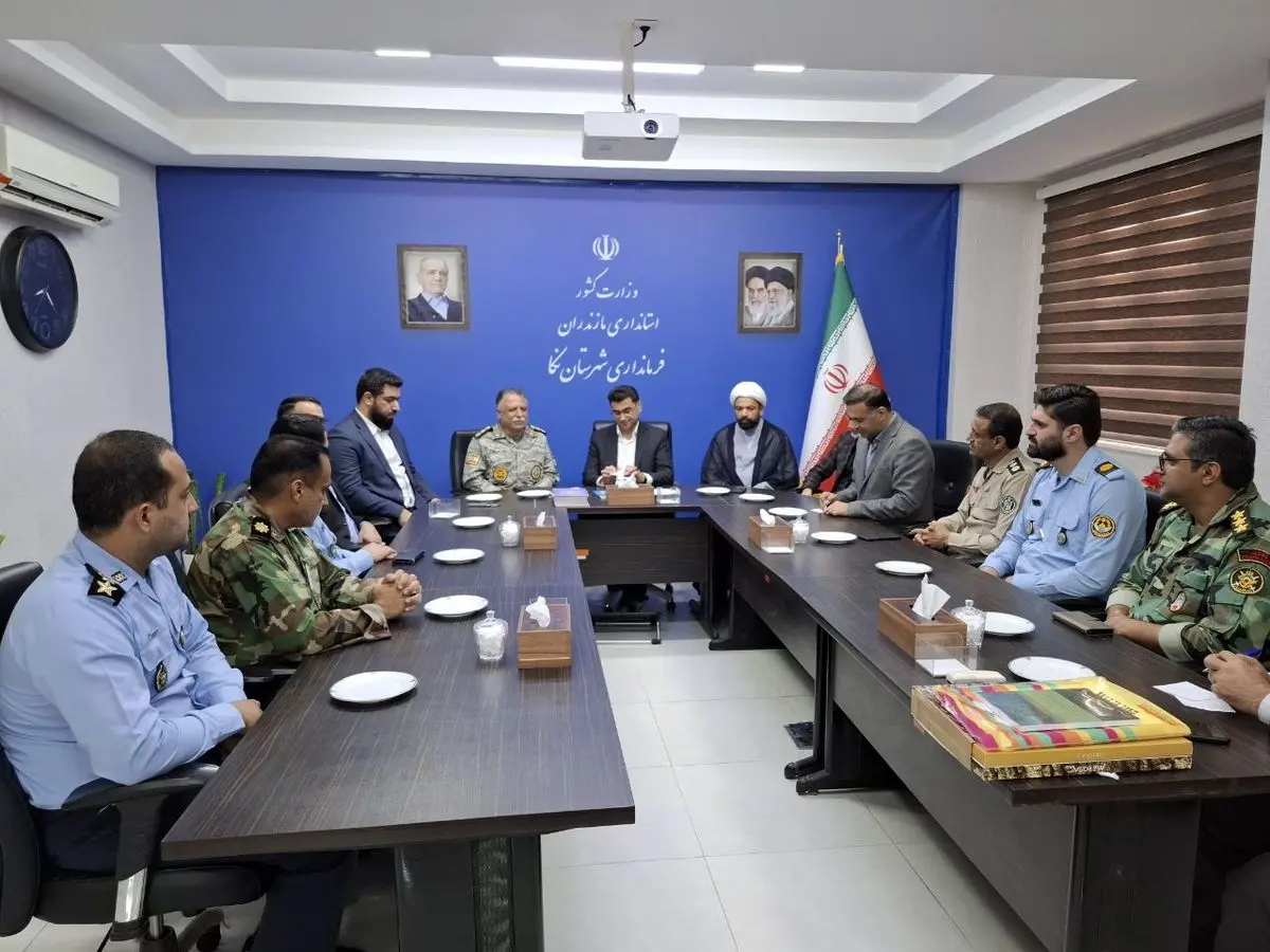 دیدار مسئولان مجتمع شهدای ارتش گهرباران با فرماندار شهرستان نکا