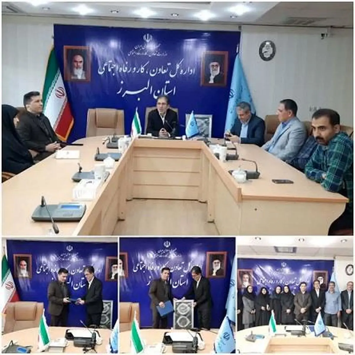 معارفه سرپرست جدید پشتیبانی و‌ منابع انسانی اداره کل کار البرز