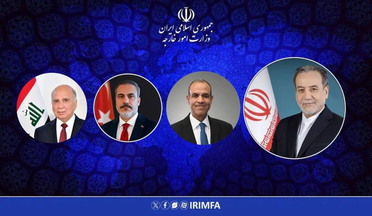 گفت‌وگوی عراقچی با وزرای امور خارجه ترکیه، عراق و مصر