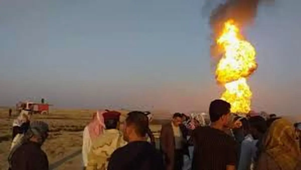 مصدومیت ۵ کارگر بر اثر انفجارلوله گاز در عراق