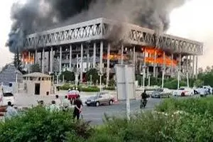  کاریکاتور کمال شرف با موضوع حمله رژیم صهیونیستی به صداوسیما/عکس