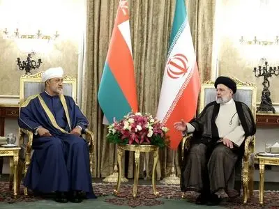 دیدار دوجانبه رئیسی و هیثم بن طارق