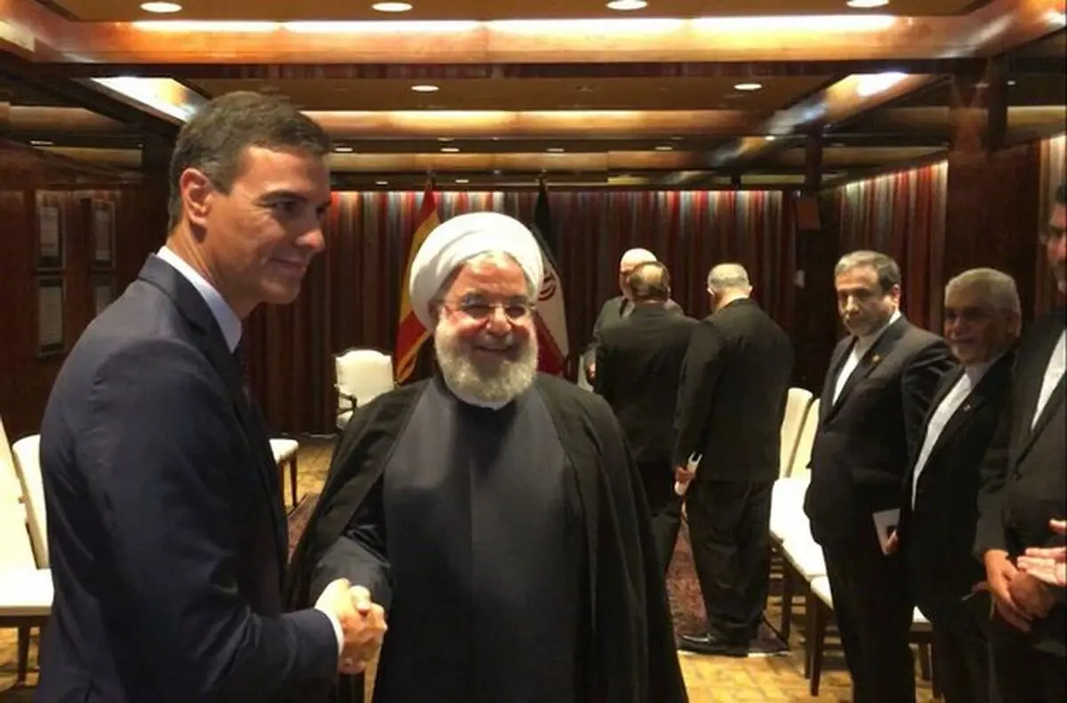 دیدار روحانی با نخست وزیر اسپانیا در حاشیه اجلاس سازمان مجمع عمومی سازمان ملل