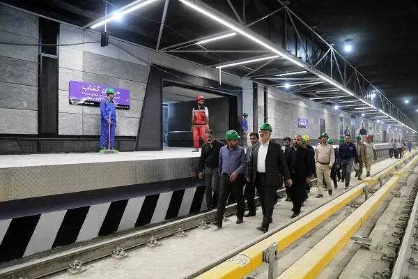 بازدید شهردار تهران از آخرین وضعیت آماده‌سازی ایستگاه متروی میدان کتاب