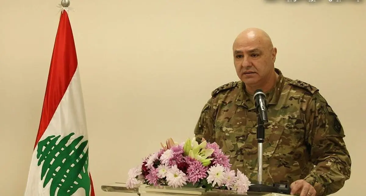 گفت‌وگوی فرمانده ارتش لبنان با فرستاده آمریکا در مورد مرزهای دریایی با رژیم صهیونیستی  
