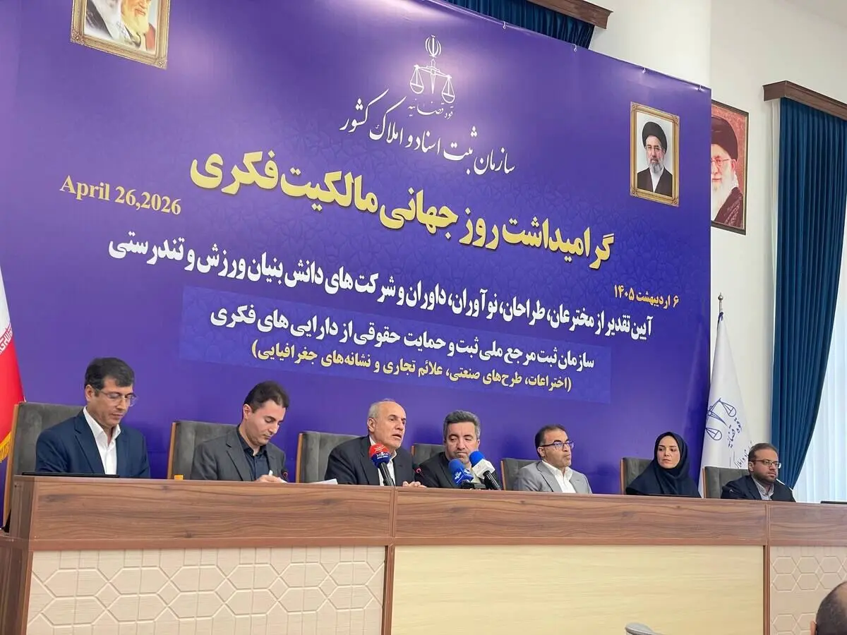 روز جهانی مالکیت فکری ۲۰۲۶ با تمرکز بر ورزش/ثبت ۲۴۸ اختراع، ۱۳۶ طرح و بیش از ۱۱ هزار و ۱۸۰ علامت تجاری ورزشی در کشور