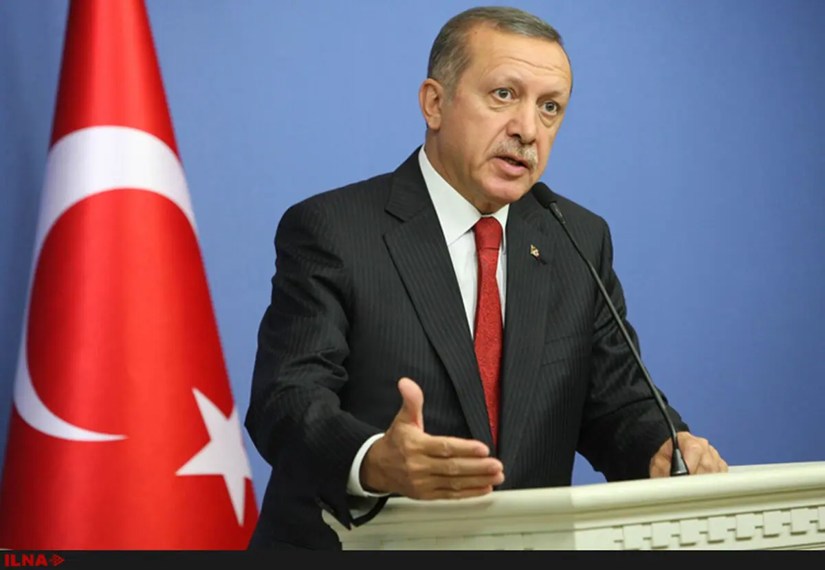 اردوغان در حال قلیان کشیدن
