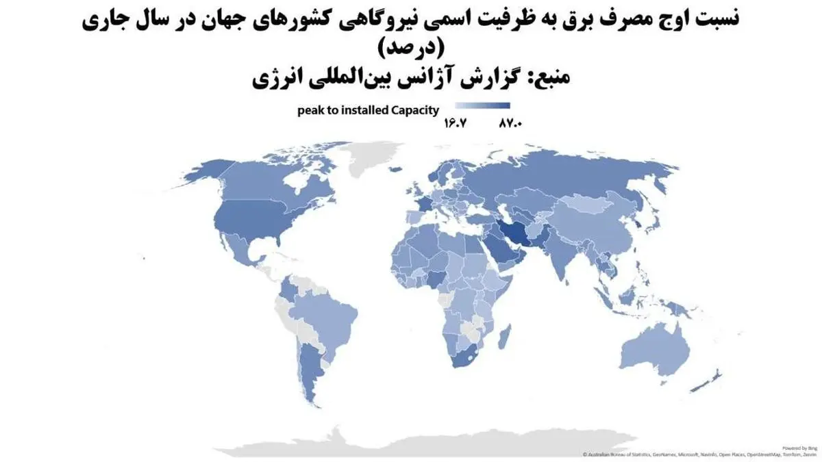 شدیدترین فشار مصرف جهان روی نیروگاه‌های ایران