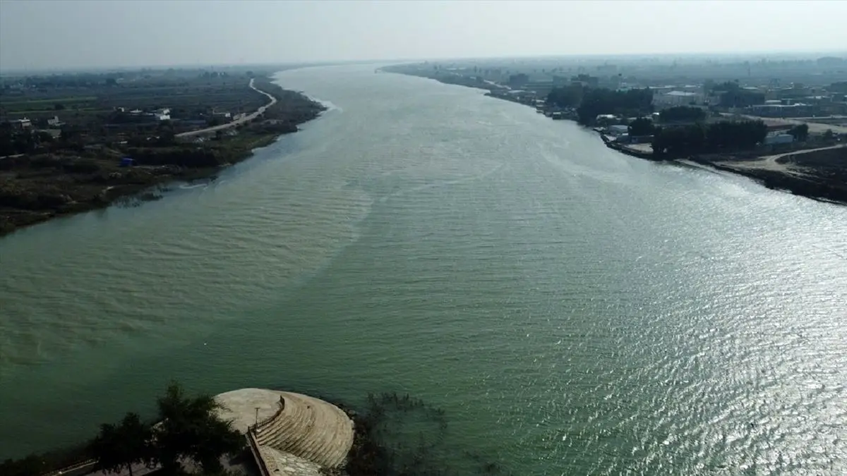 تصویری تکان‌ دهنده از خشکسالی در رود دجله عراق