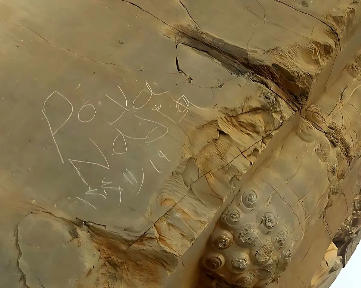 پیگرد قضایی در انتظار یادگاری‌نویس‌ها بر دروازه ملل تخت‌جمشید/ مرمت‌گران مستقر و از وندال‌ها شکایت شد