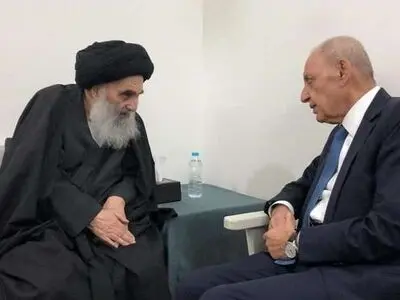 بری یزور السیستانی فی النجف