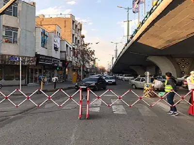 مسیر شمال به جنوب خیابان نادری قزوین مسدود شد