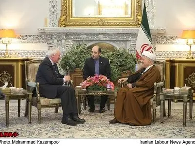 دیدار نخست‌وزیر اسبق ایرلند با آیت الله هاشمی