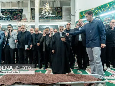 مراسم تشییع محمد تاجزاده 