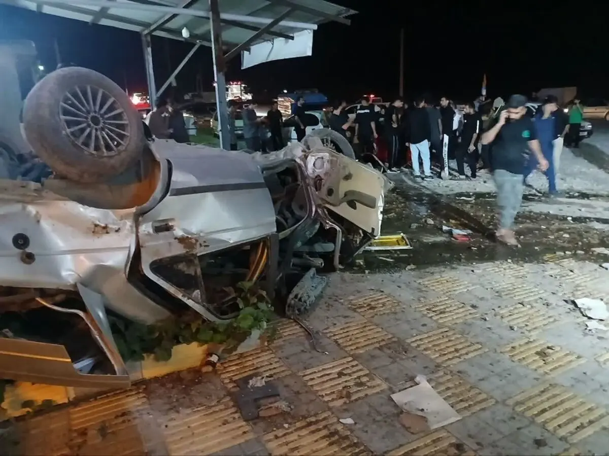 امدادرسانی به چهار مصدوم حادثه تصادف در محور بازفت_سه راهی شهرک تلورد 