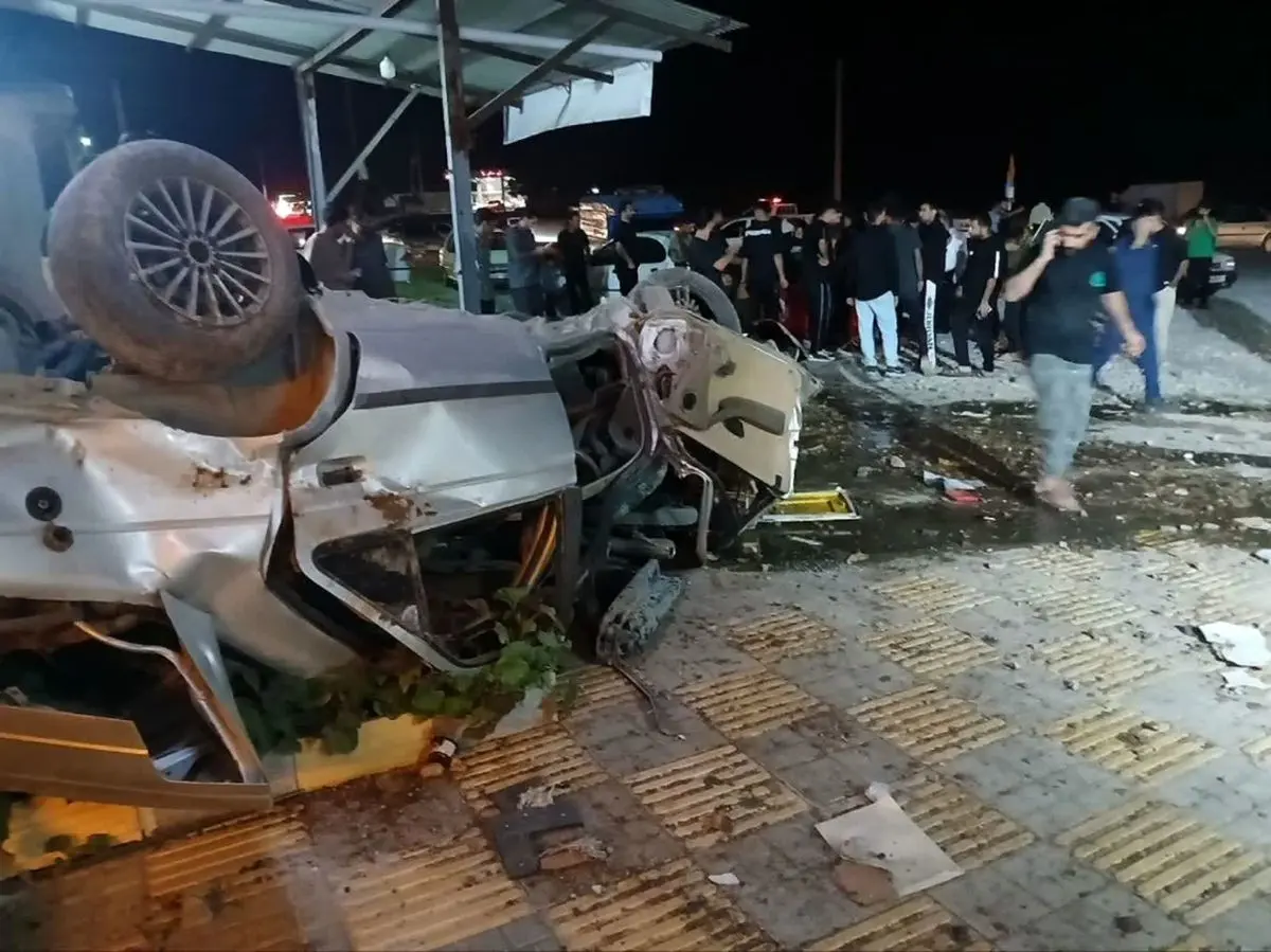 امدادرسانی به چهار مصدوم حادثه تصادف در محور بازفت_سه راهی شهرک تلورد 