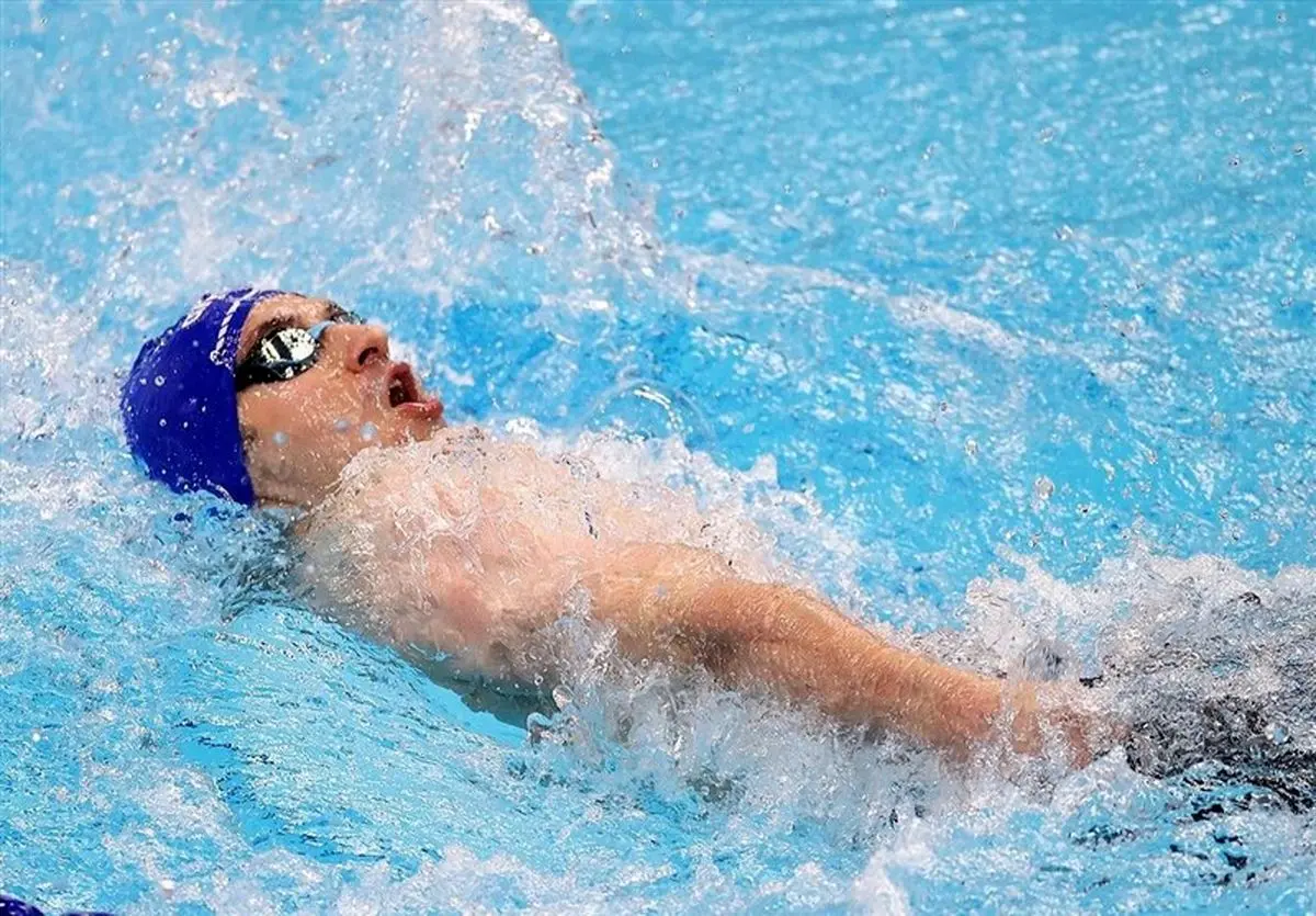 متین سهران رکورد شنای 100متر پروانه