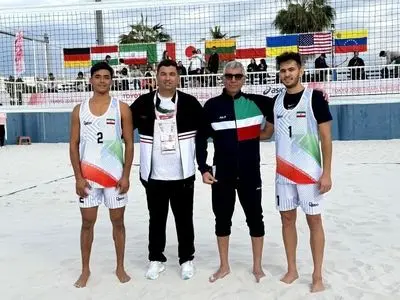 سومین برد پیاپی تیم ملی «الف» والیبال ساحلی با غلبه بر استرالیا