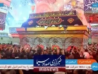 تصاویری از حرم امام حسین(ع) در روز اربعین