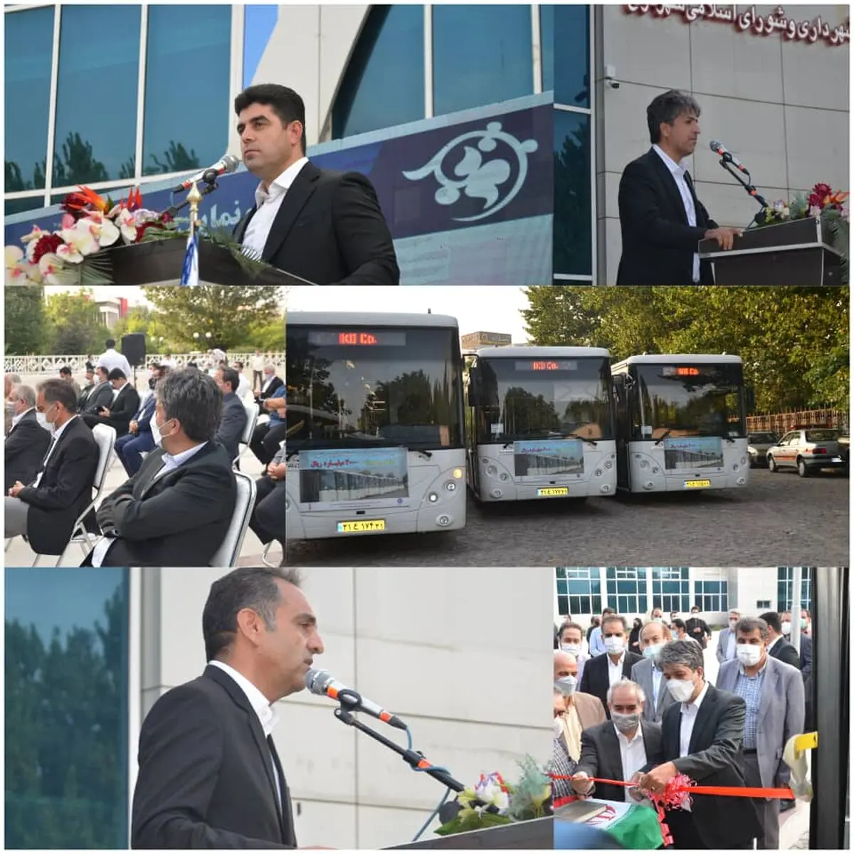 رونمایی از 50 دستگاه اتوبوس بنز شهری در کرج 